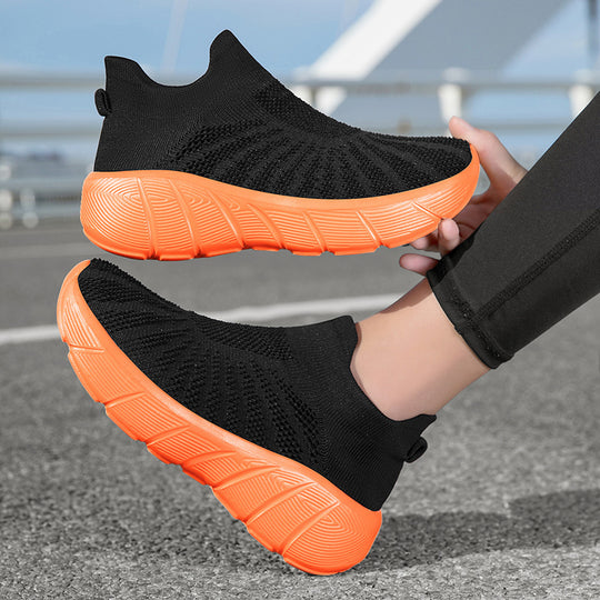 Damen Atmungsaktive Strick-Sneaker mit flexiblem Sohlenprofil EB
