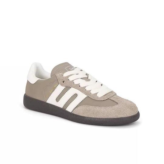 Damen Freizeit Sneakers mit hochwertiger Oberflächenstruktur und modischen Schnürdetails EB