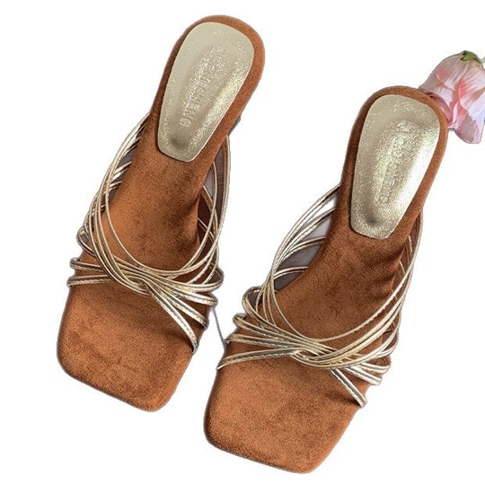 Damen Slingback Sandalen mit eleganter Riemchenverzierung EB