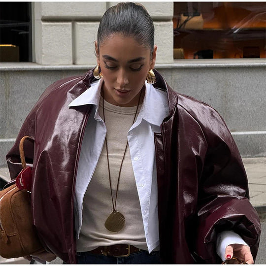 Damen Oversized jacke EB