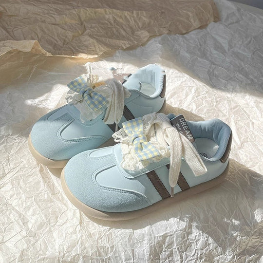 Damen Verspielte Sneakers mit innovativem Schleifendetail und atmungsaktiver Konstruktion EB