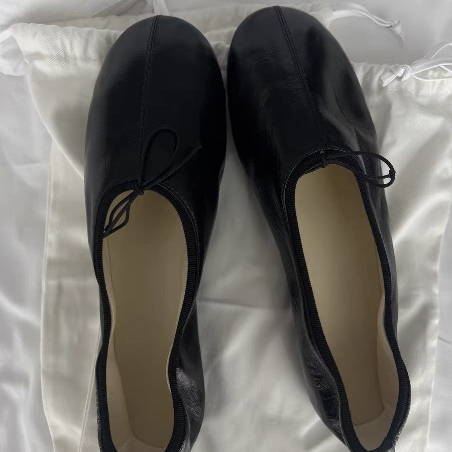 Damen Ballerinas mit Elegantem Knoten-Detail und Flexibler Sohle EB