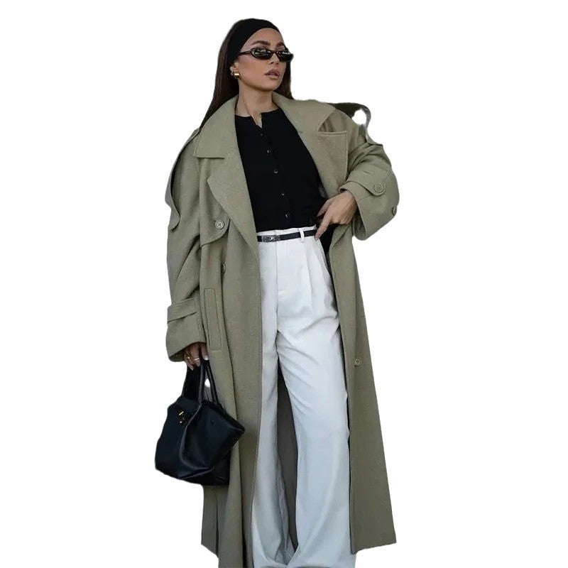 Damen Federgewicht Oversize-Mantel EB
