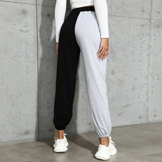 Damen Sportliche Jogginghose im modischen Colorblock-Design EB