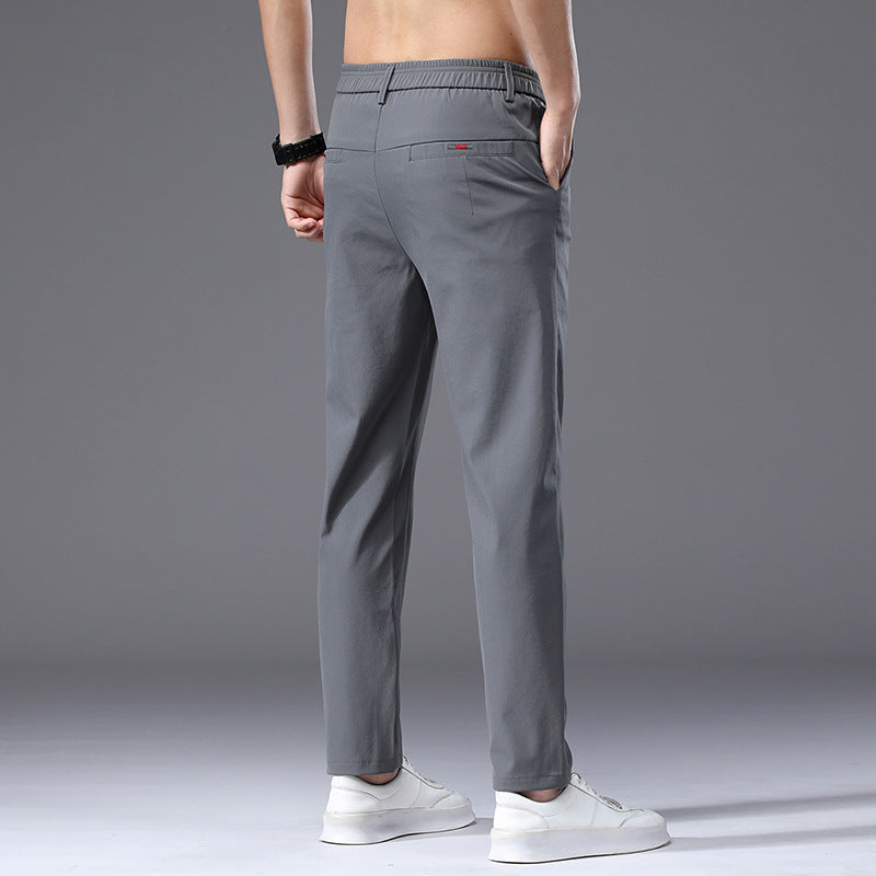 Herren modische und bequeme Chino-Hose mit elastischem Bund EB