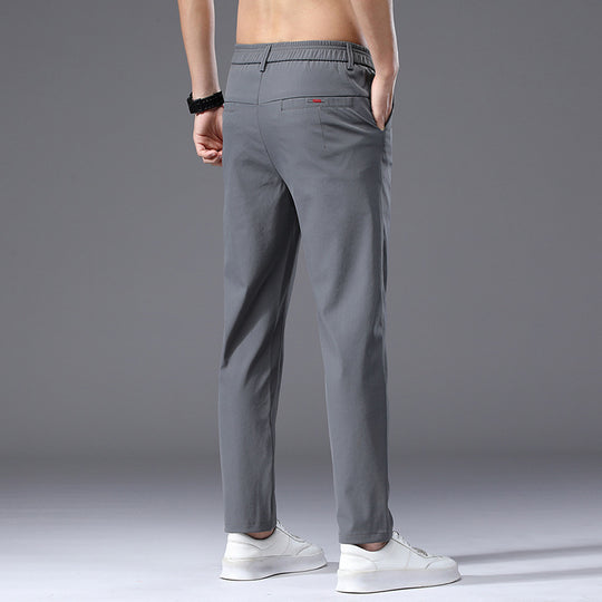 Herren modische und bequeme Chino-Hose mit elastischem Bund EB