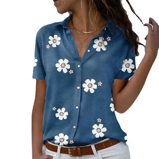 Damen Bluse mit floralem Design EB