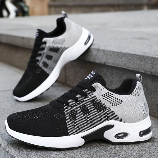 Damen Sportliche Air-Technology Sneakers mit atmungsaktivem Obermaterial und dämpfender Sohle EB
