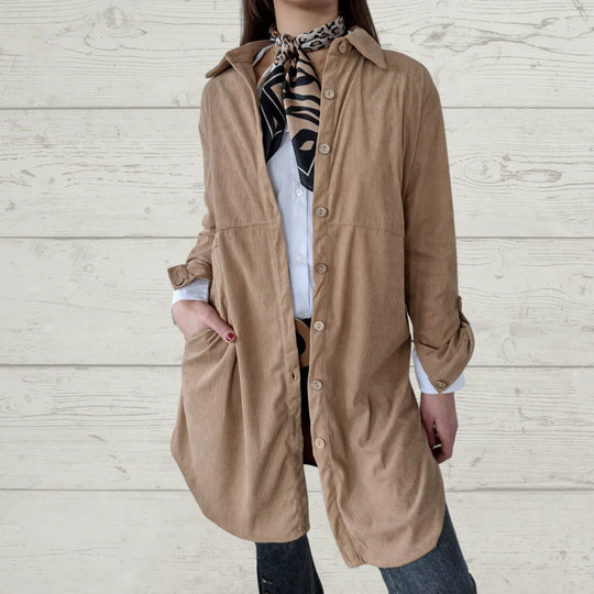 Damen Oversized Hemdkleid mit klassischem Karomuster EB