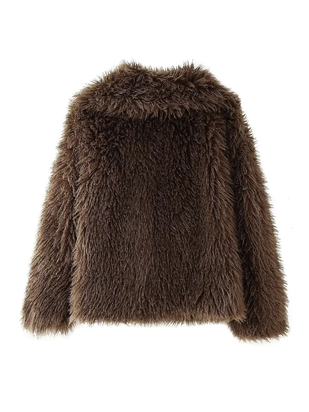 Damen Kuschelige Fleecejacke mit großzügigem Kragen und weichem Innenfutter EB