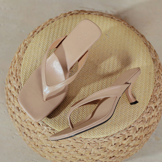 Damen elegante Plateau-Sandaletten mit modischem Riemen EB