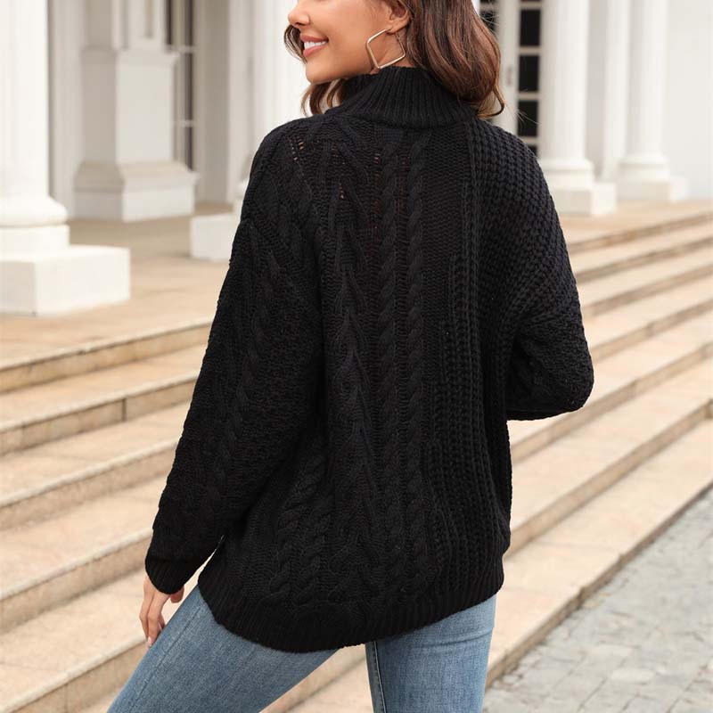 EB | Kabellstrickpullover Acryl Bequem und Trendig