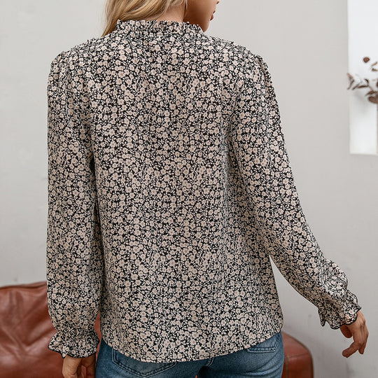 Damen Bluse mit Blumenmuster EB