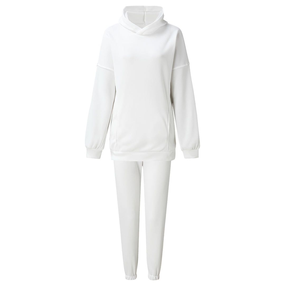 Damen nan oversized Kapuzen-Loungewear-Set mit extragroßer Kapuze und taillierter Jogginghose EB