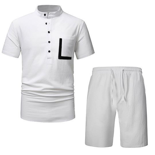 Herren Freizeitset mit modernem Stehkragen und sportlichem Design EB
