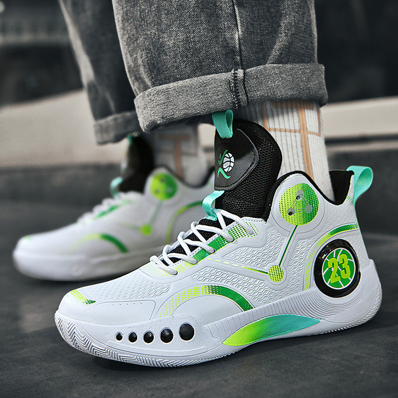 Damen Sportliche Basketball-Schuhe mit atmungsaktiver Mesh-Oberfläche und stabiler Dämpfung EB