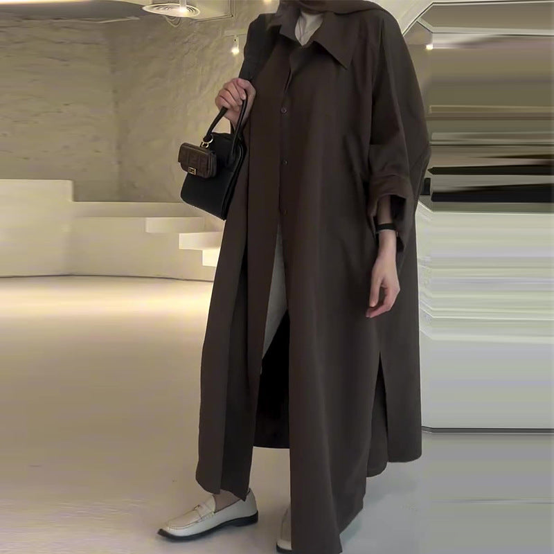 EB | Lange Oversize Avec Coupe Droite für Frauen Ideal für Den Winter