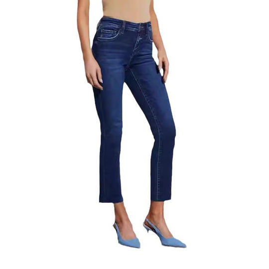 Damen zeitlose Jeans im modernen Schnitt mit cropped Bein EB