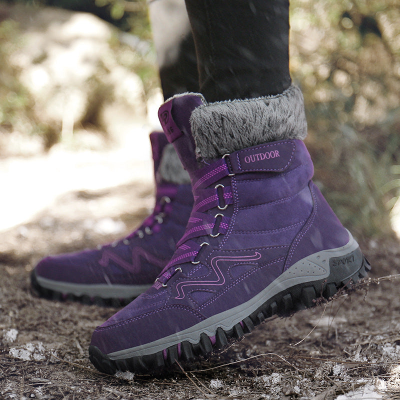 Damen Outdoor-Winterstiefel mit rutschfester Sohle und isolierendem Innenfutter EB