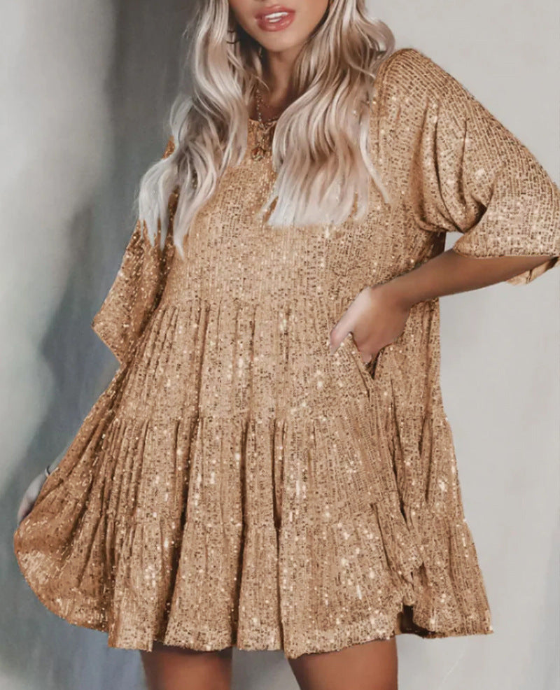 Damen Glitzerndes Partykleid EB