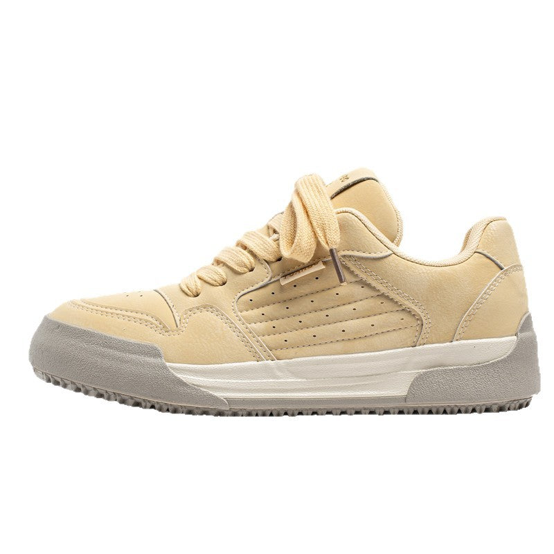 Damen Sportliche Sneakers mit atmungsaktivem Veloursleder und rutschfester Sohle EB