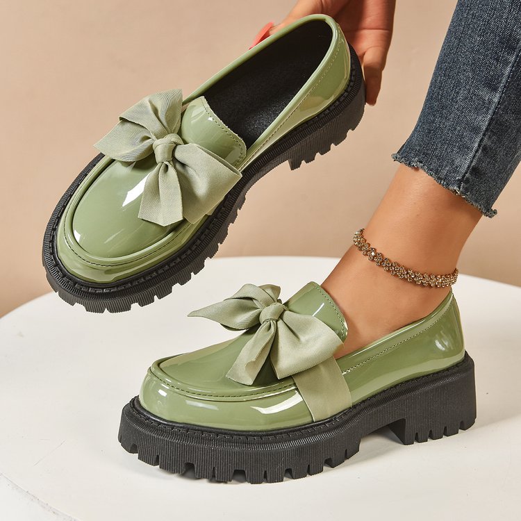 Damen Elegante Slipper mit dekorativer Schleifenverzierung und rutschfester Sohle EB