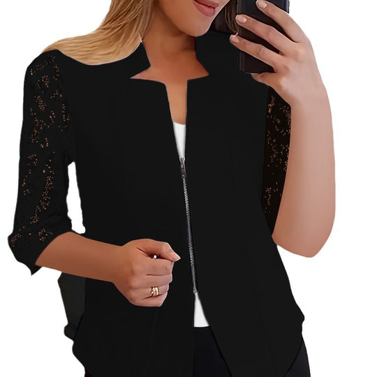Damen Stylische Spitzenbluse EB
