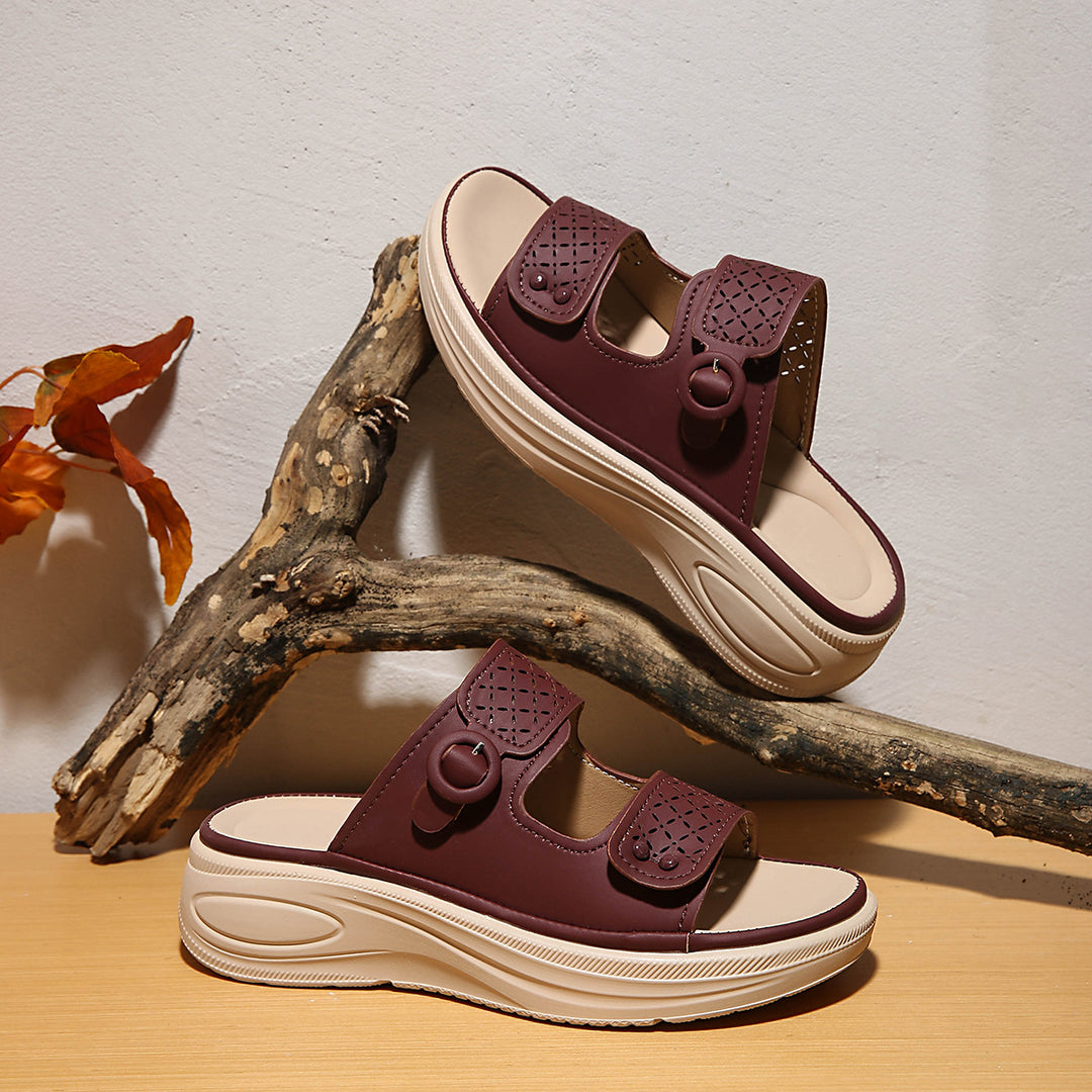 Damen Atmungsaktive Clogs mit modischem Lochdesign und komfortablem Fußbett EB