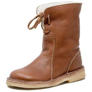 Damen Freizeit-Stiefel aus weichem Leder mit verstellbarem Schnürsystem EB