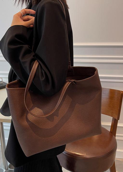 EB | Geräumige Damen Schultertasche Aus Weichem Leder