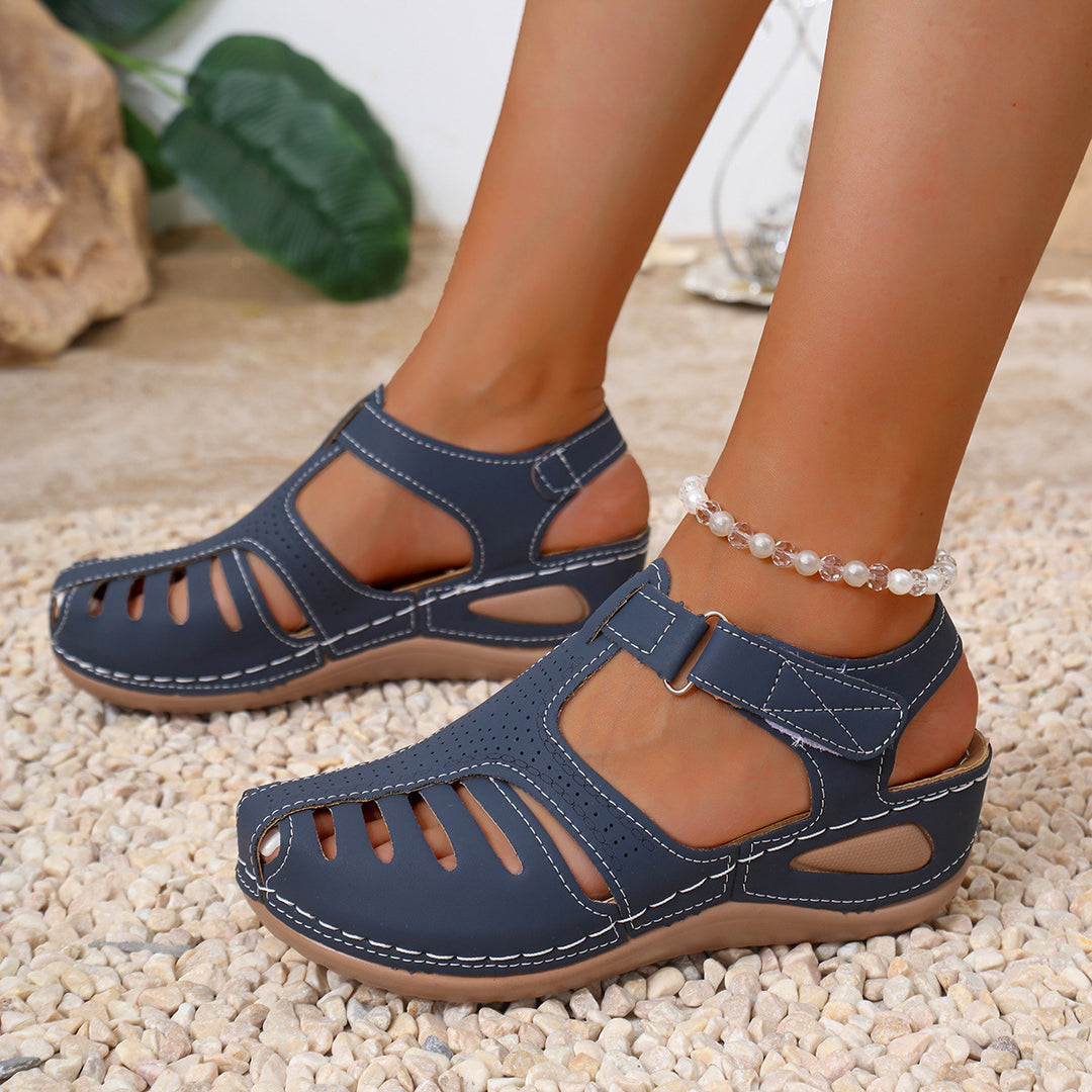 Damen Atmungsaktive Riemensandalen mit verstellbarem Riemendesign und ergonomischem Fußbett EB