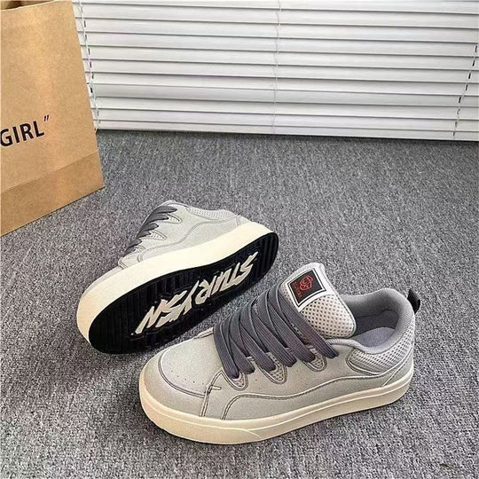 Damen Modische Sneaker mit atmungsaktivem Obermaterial und rutschfester Sohle EB