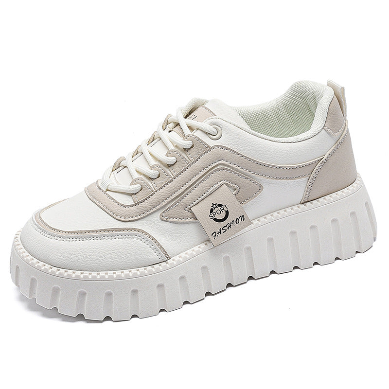 Damen Plattform Sneakers mit bequemem und leichtem Obermaterial EB