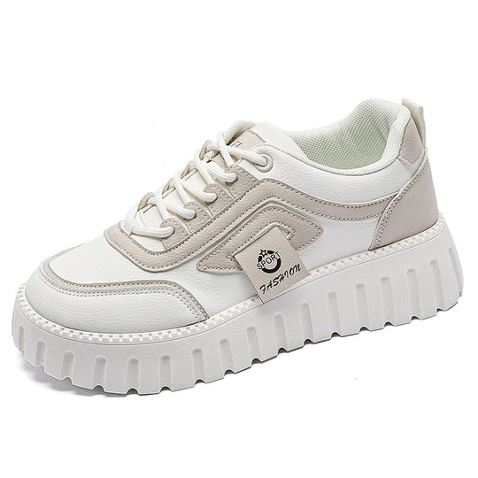 Damen Plattform Sneakers mit bequemem und leichtem Obermaterial EB