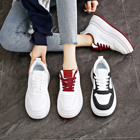 Damen Sneaker mit trendiger Plateau-Sohle und sportlichem Design EB