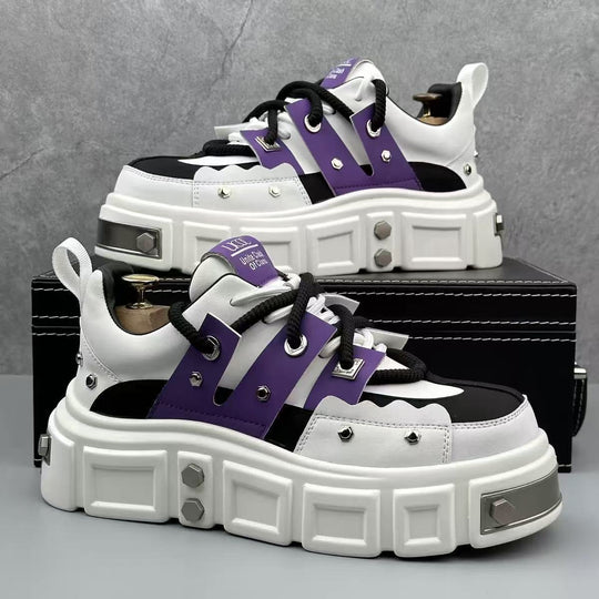 Damen Chunky Sneakers mit auffälligem Design und strapazierfähigem Obermaterial EB