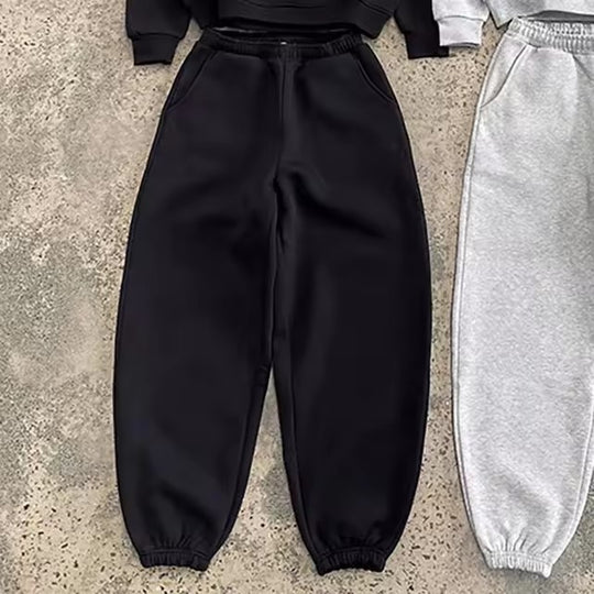 Herren nan urbaner Boxy-Hoodie mit verkürztem Rumpf, überschnittener Schulter und weichem Fleece-Innenfutter EB
