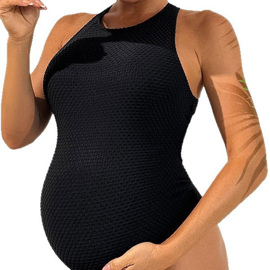 Damen Schwangerschaftsbadeanzug mit nachhaltigem Material und stützendem Design EB