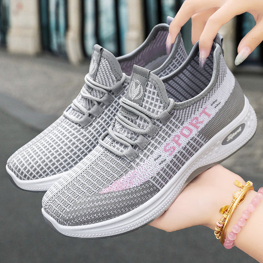 Damen Freizeitliche Sport-Sneaker mit atmungsaktivem Mesh-Obermaterial und flexibler Sohle EB