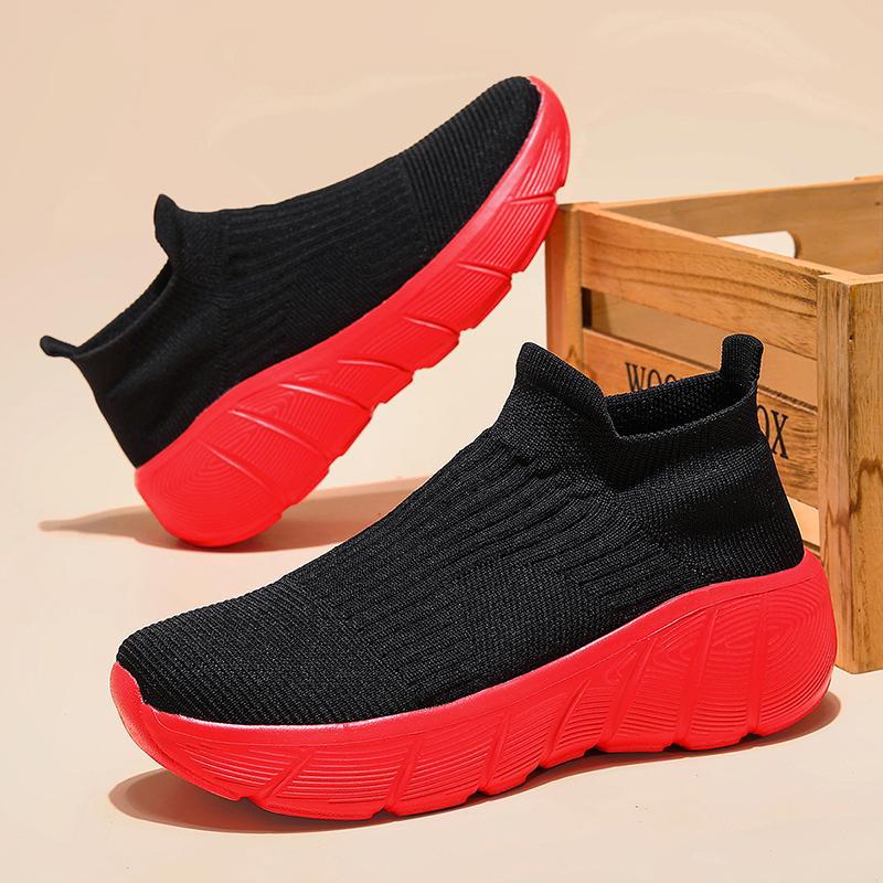 Damen Sneaker mit elastischem Strickdesign und innovativer Dämpfungstechnologie EB