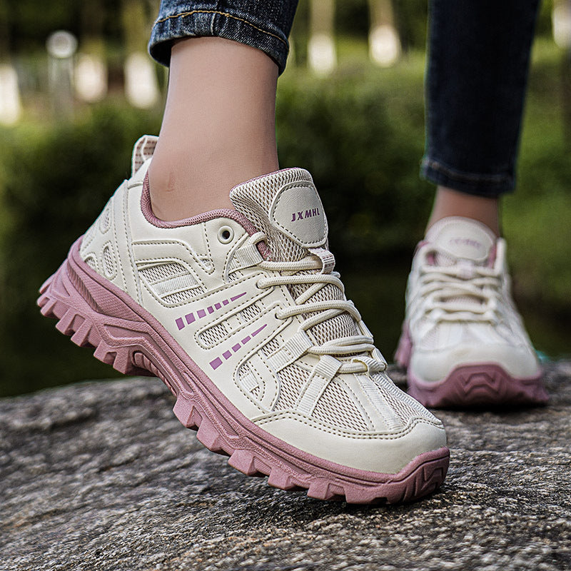 Damen Sportliche Trail-Laufschuhe mit atmungsaktivem Obermaterial und dämpfender Sohle EB