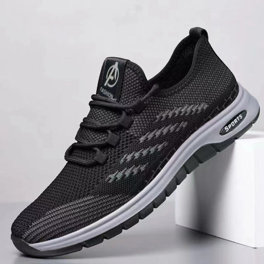 Herren sportliche Sneakers mit atmungsaktiver Mesh-Oberfläche und flexiblem Sohlenprofil EB