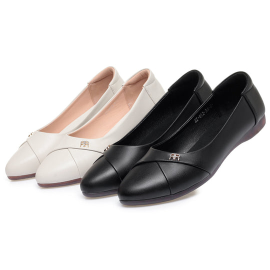 Damen Komfortable und elegante Ballerinas mit dezenter Verzierung EB