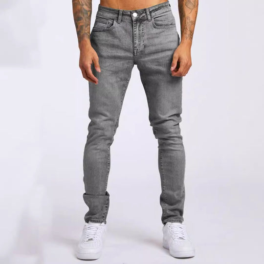 Herren Slim Fit Jeans im authentischen Used-Look EB
