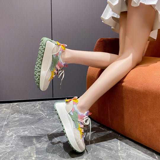 Damen Sportliche Sneaker mit atmungsaktiver Mesh-Oberfläche und innovativem Dämpfungssystem EB