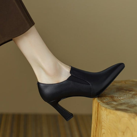 Damen elegantes Mid-Heel Stiefelette EB