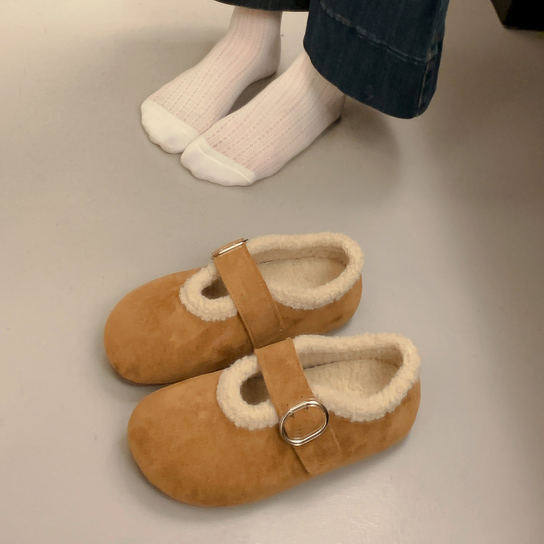 Damen Clogs mit weichem Innenfutter und modischem Riemen EB