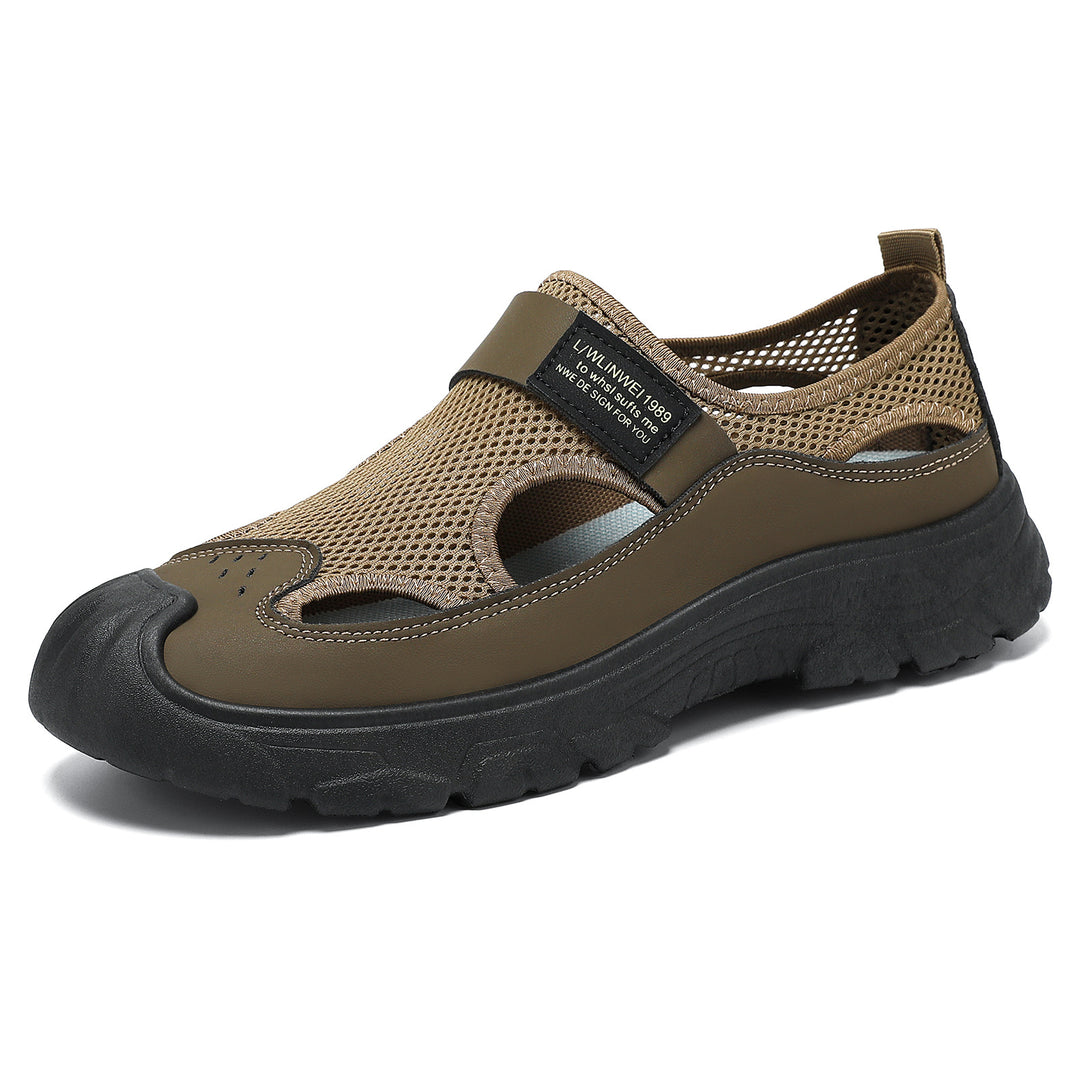 Damen nan atmungsaktive Mesh-Mary-Jane-Sneaker mit Klettverschluss, verstärkter Zehenkappe und griffiger Plateau-Profilsohle EB