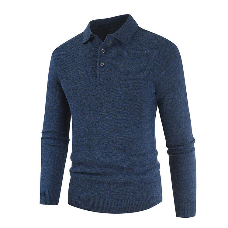 Herren langärmliges Poloshirt EB