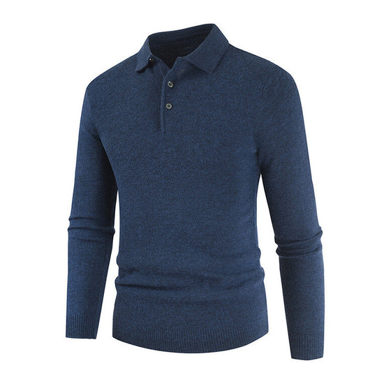 Herren langärmliges Poloshirt EB
